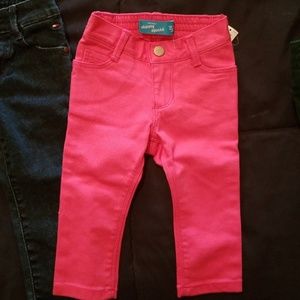 2 pairs baby Girl jeans size 12 to 18 months